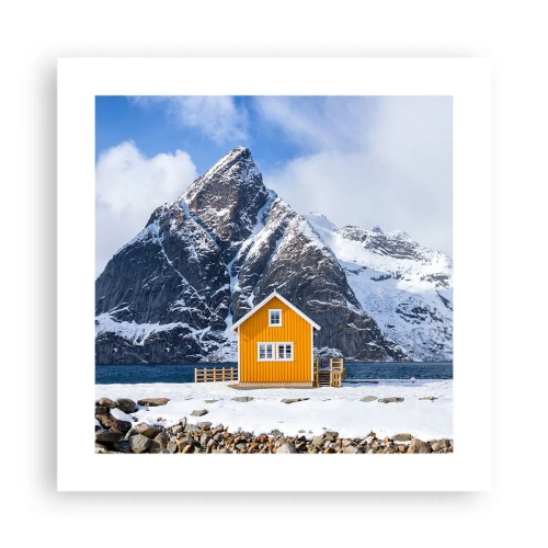 Affiche - Poster - Vacances scandinaves - 40x40 cm