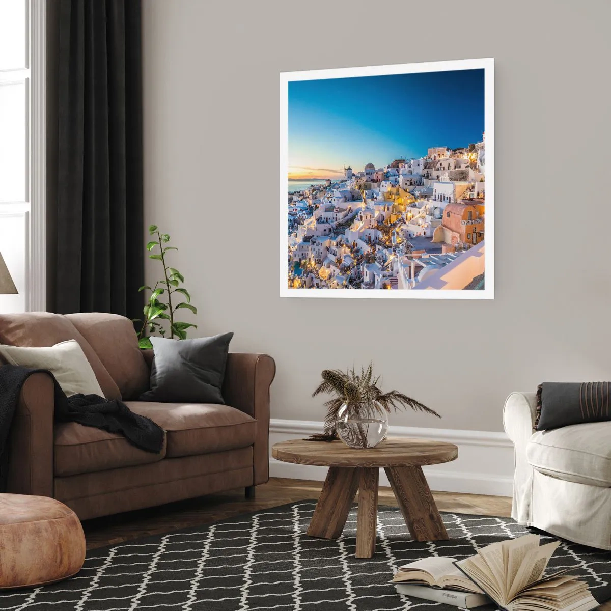 Affiche - Poster - L'essence de la grecque - 40x40 cm