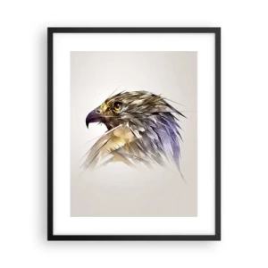 Affiche dans un cadre noir - Poster - Portrait d'un guerrier - 40x50 cm