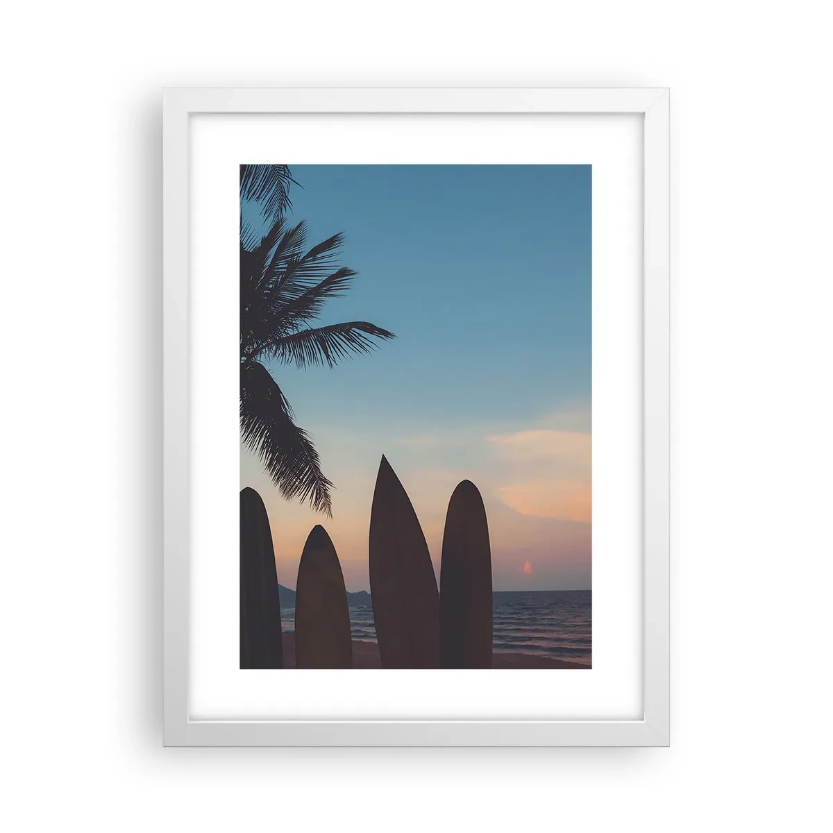 Affiche dans un cadre blanc - Poster - Demain sera amusant aussi - 30x40 cm