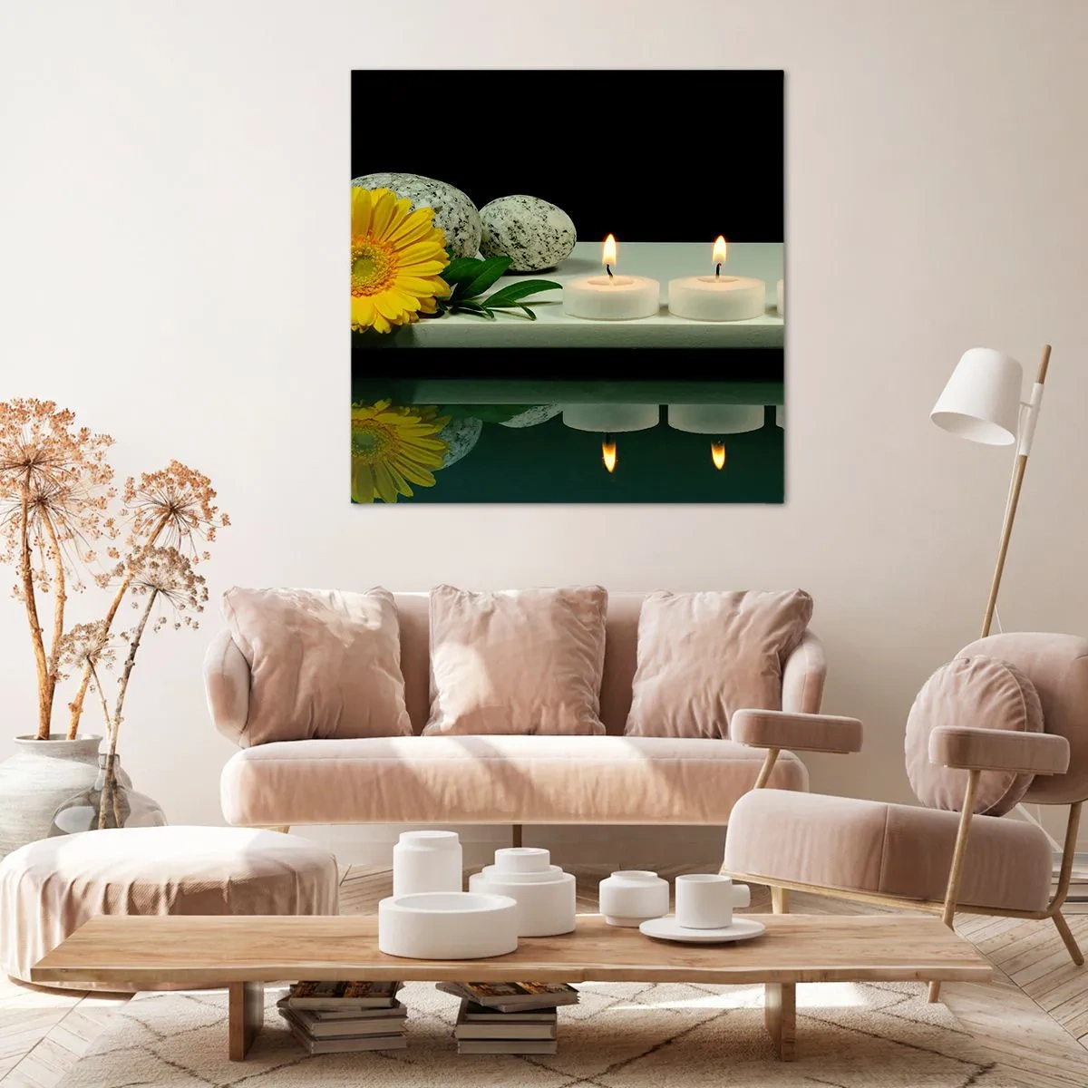 Impression sur toile - Image sur toile - Apaisement des sens - 30x30 cm