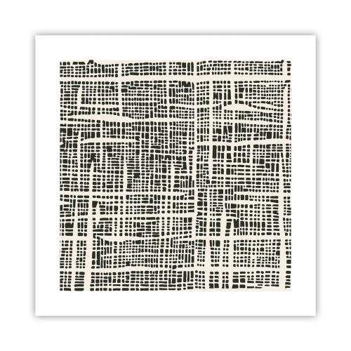 Affiche - Poster - Composition tissée - 40x40 cm