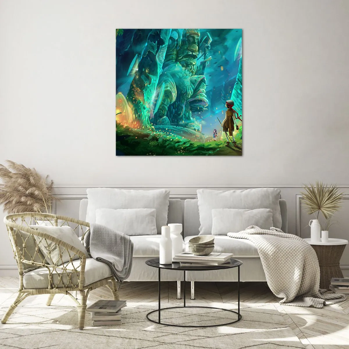 Impression sur verre - Image sur verre - Du grand livre des contes de fées - 70x70 cm