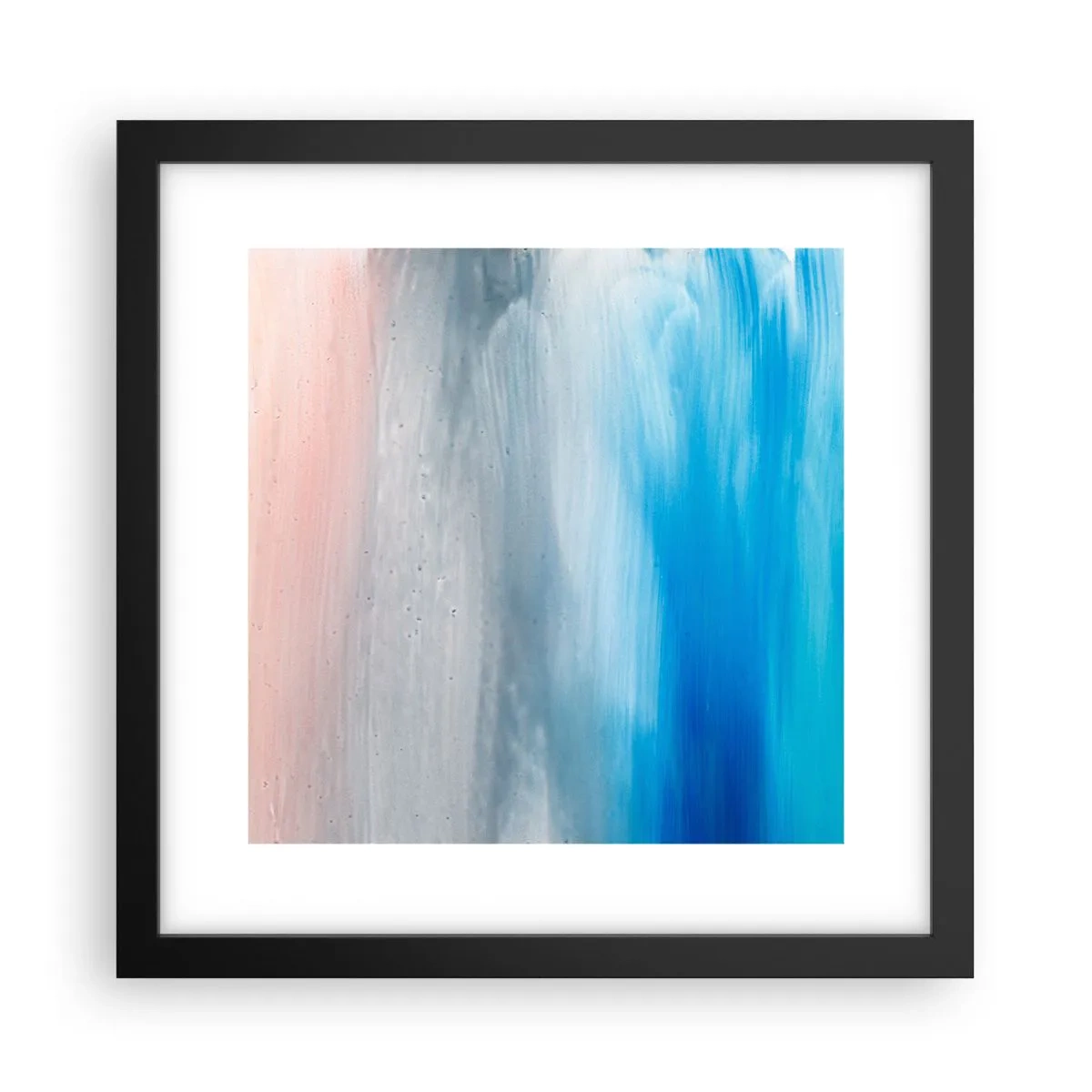 Affiche dans un cadre noir - Poster - Éléments : air - 30x30 cm