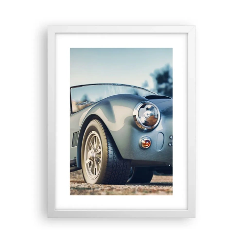 Affiche dans un cadre blanc - Poster - Ce qui compte c'est le style - 30x40 cm