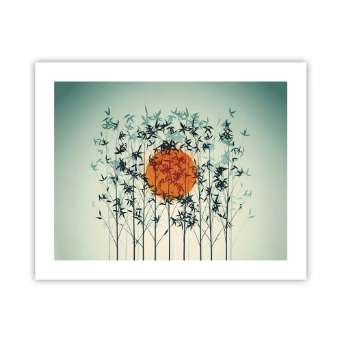 Affiche - Poster - Soleil japonnais - 50x40 cm