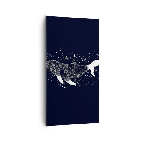 Impression sur toile - Image sur toile - Dans l'océan de l'univers - 65x120 cm