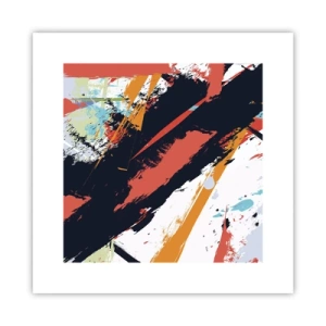 Affiche - Poster - Composition dynamique - 30x30 cm