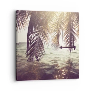 Impression sur toile - Image sur toile - Vous pouvez vous balancer dans les nuages ​​à volonté - 40x40 cm