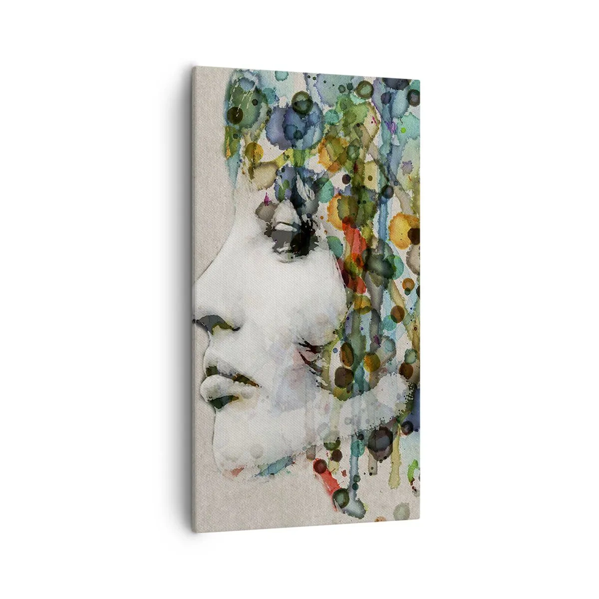 Impression sur toile - Image sur toile - Elle est sortie de la grisaille - 55x100 cm