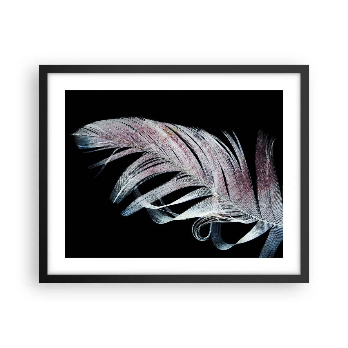 Affiche dans un cadre noir - Poster - Pensez au toucher - 50x40 cm