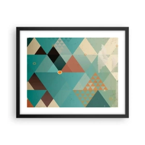 Affiche dans un cadre noir - Poster - Unité de la multiplicité, multiplicité de l'unité - 50x40 cm