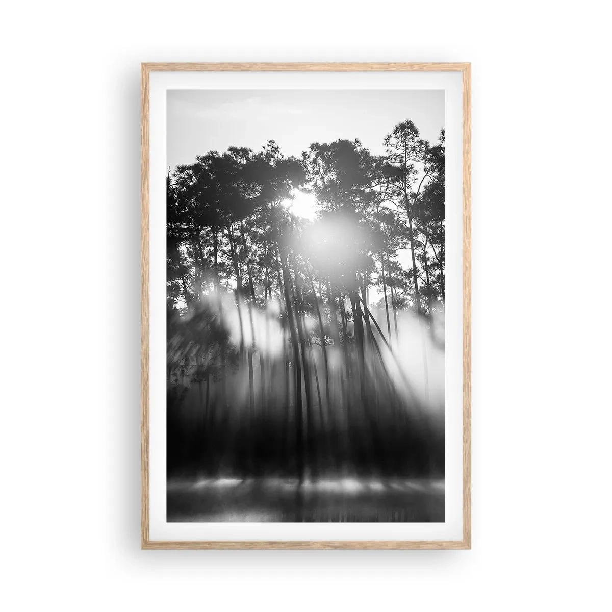 Affiche dans un chêne clair - Poster - Soleil inarrêtable - 61x91 cm
