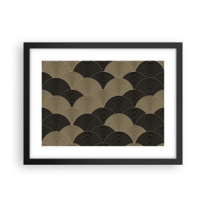 Affiche dans un cadre noir - Poster - Unité dans la multiplicité - 40x30 cm