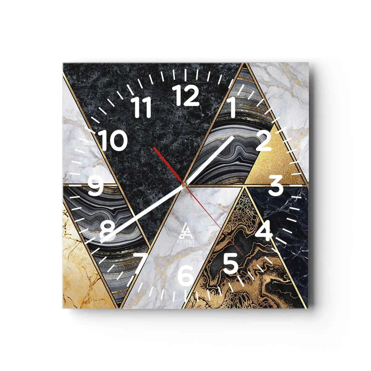 Horloge murale - Pendule murale - Pierre après pierre - 40x40 cm