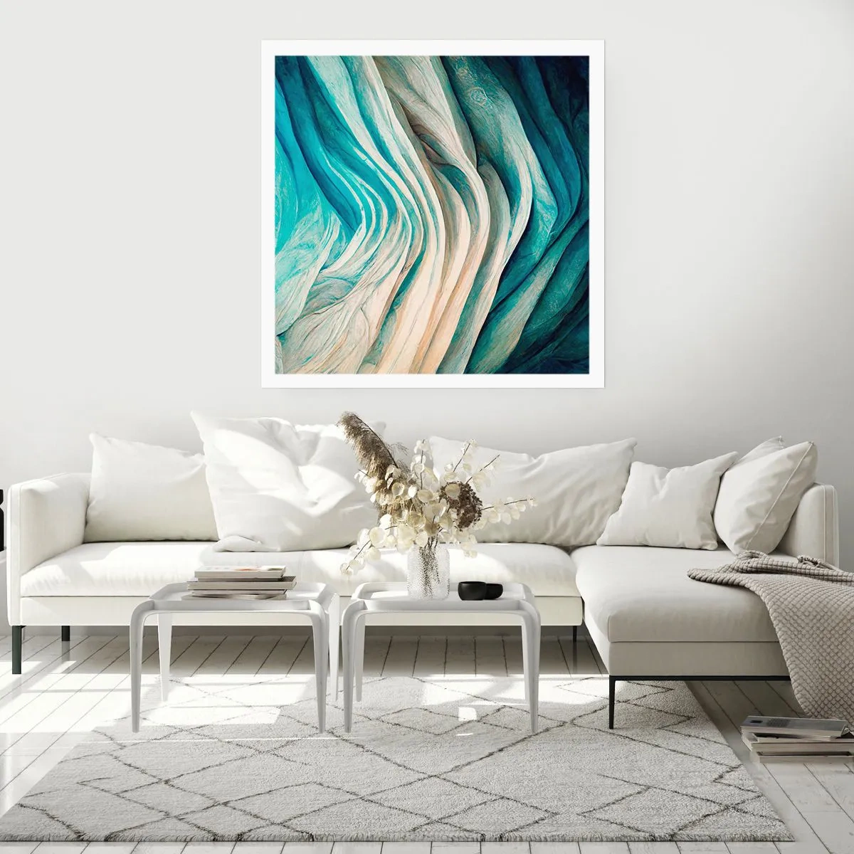 Affiche - Poster - Insatiabilité bleue - 40x40 cm