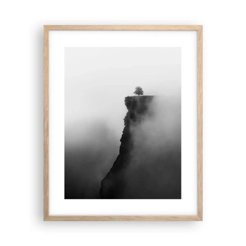 Affiche dans un chêne clair - Poster - Au bord du monde - 40x50 cm