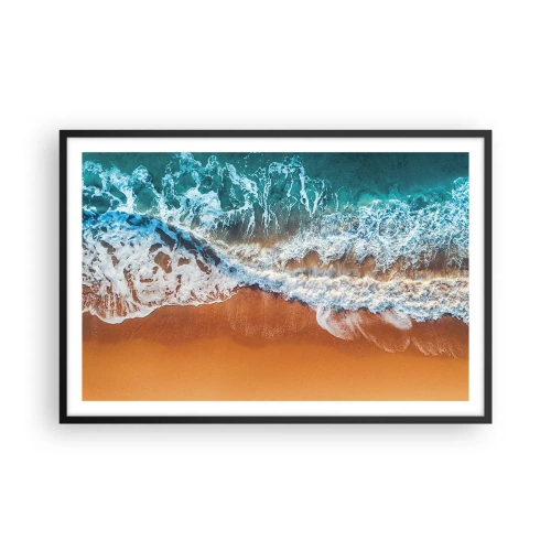 Affiche dans un cadre noir - Poster - Toujours ensemble - 91x61 cm