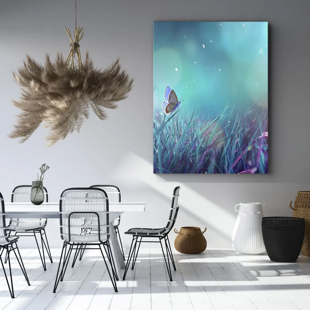 Impression sur toile - Image sur toile - La vie secrète de la prairie - 65x120 cm