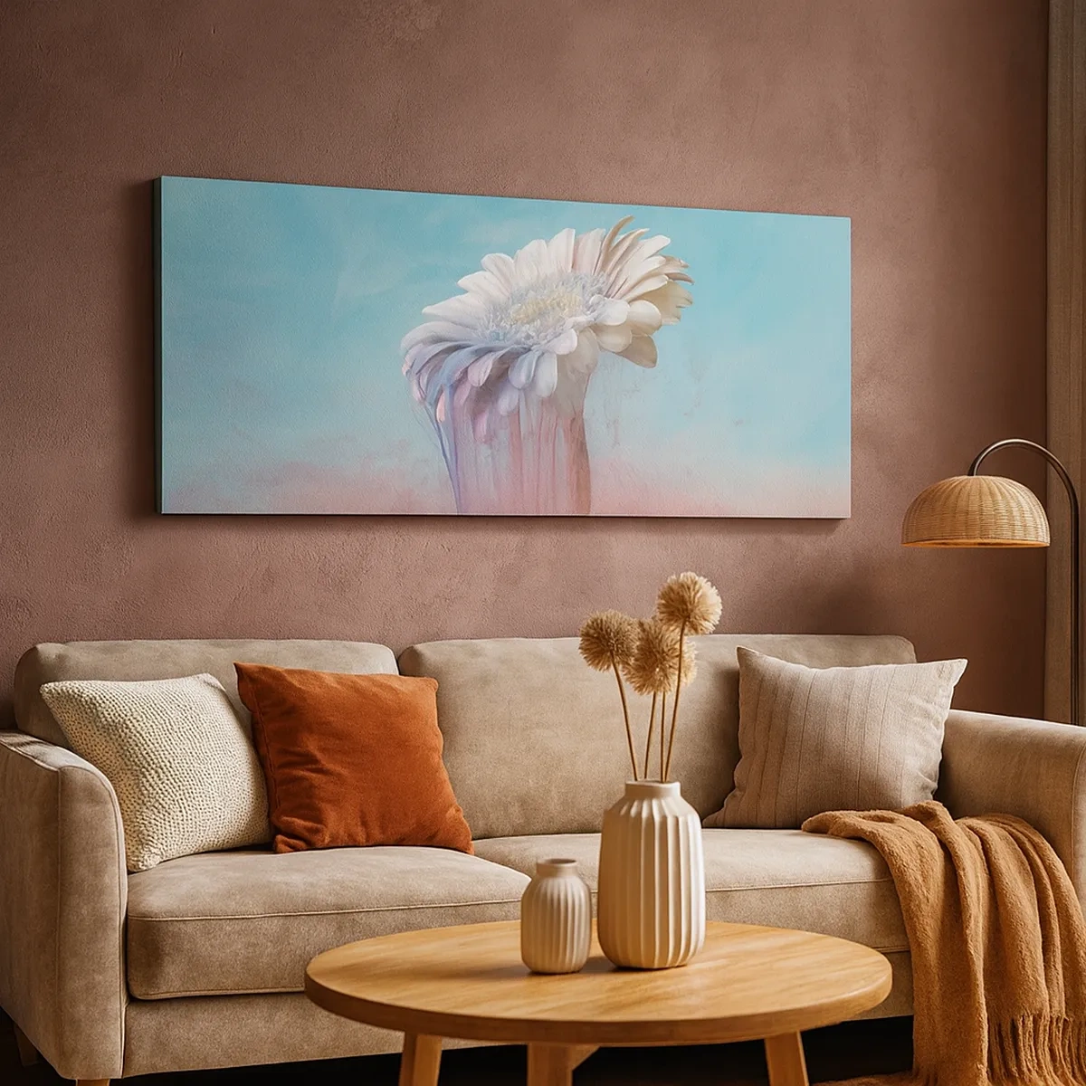 Impression sur toile - Image sur toile - Le monde souterrain des fleurs - 30x30 cm