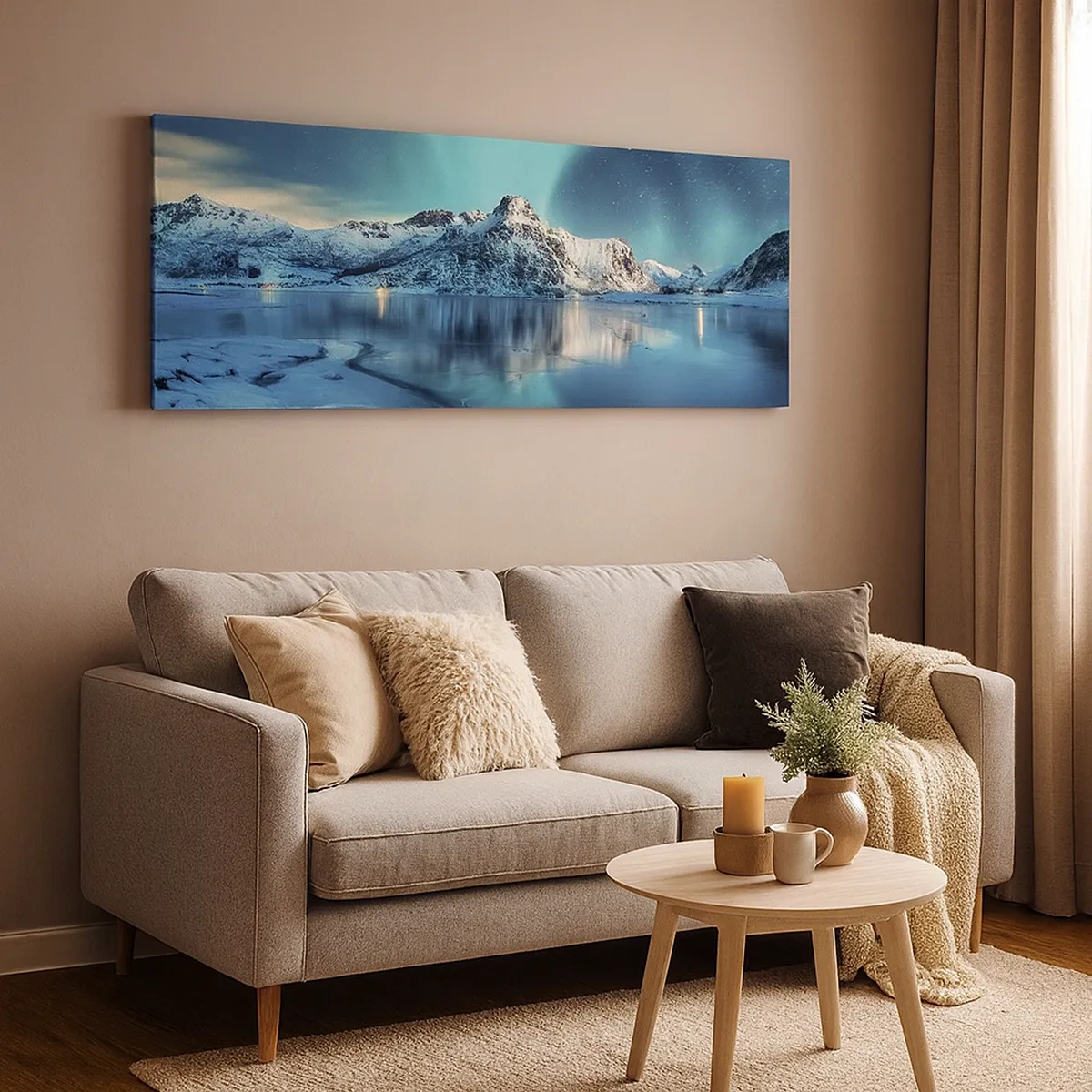 Impression sur toile - Image sur toile - Nuit de lumières - 30x30 cm