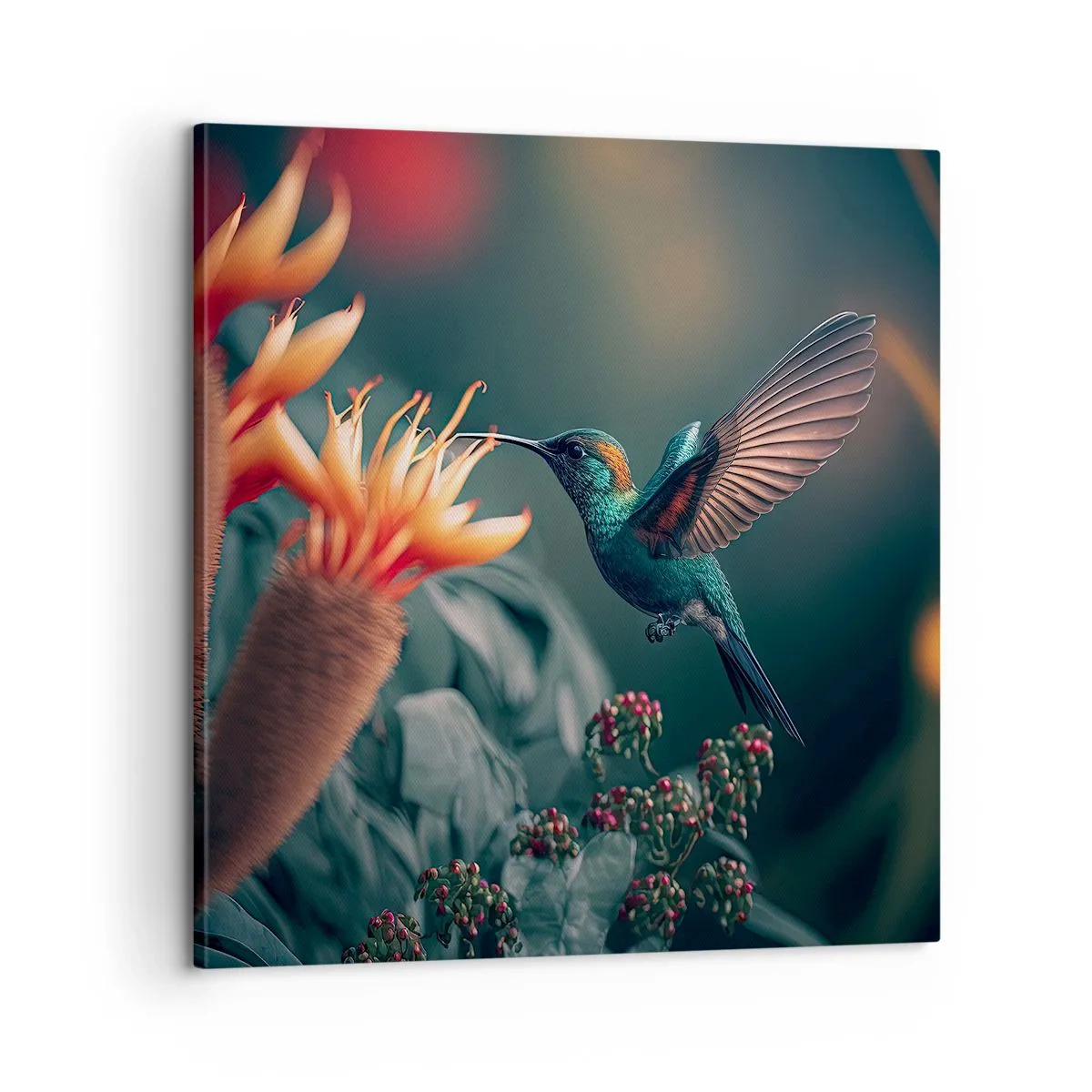 Impression sur toile - Image sur toile - une vie vraiment colorée - 60x60 cm