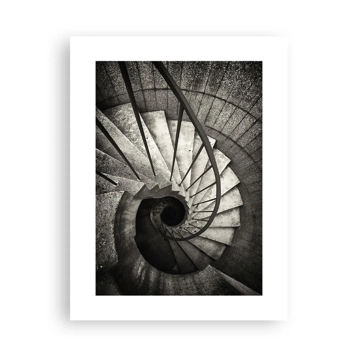 Affiche - Poster - En haut des escaliers, en bas des escaliers - 30x40 cm