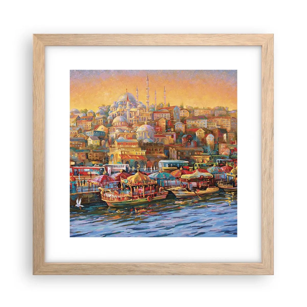 Affiche dans un chêne clair - Poster - Conte d'Istanbul - 30x30 cm