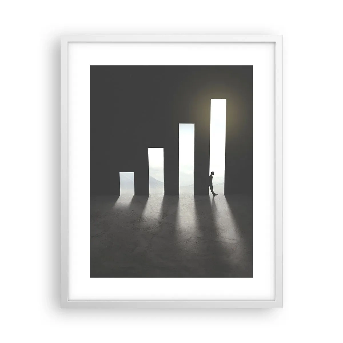 Affiche dans un cadre blanc - Poster - Succès – impression - 40x50 cm