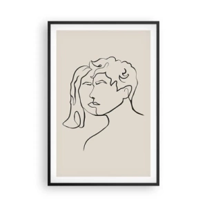 Affiche dans un cadre noir - Poster - Et l'unité est apparue - 61x91 cm