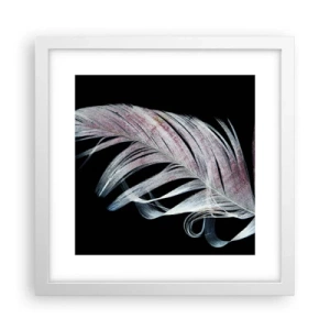 Affiche dans un cadre blanc - Poster - Pensez au toucher - 30x30 cm