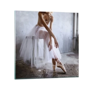 Impression sur verre - Image sur verre - Avant que les lumières de la rampe ne clignotent - 60x60 cm