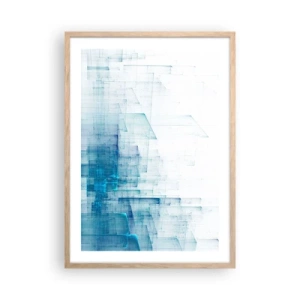 Affiche dans un chêne clair - Poster - Comment l’espace s’est formé - 50x70 cm