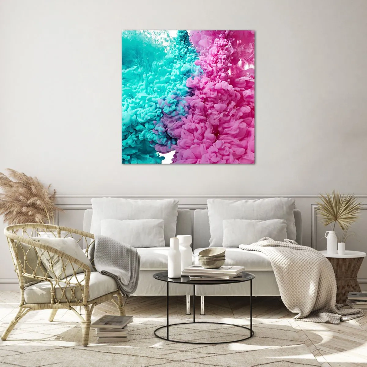 Impression sur verre - Image sur verre - Rencontre finale - 50x50 cm