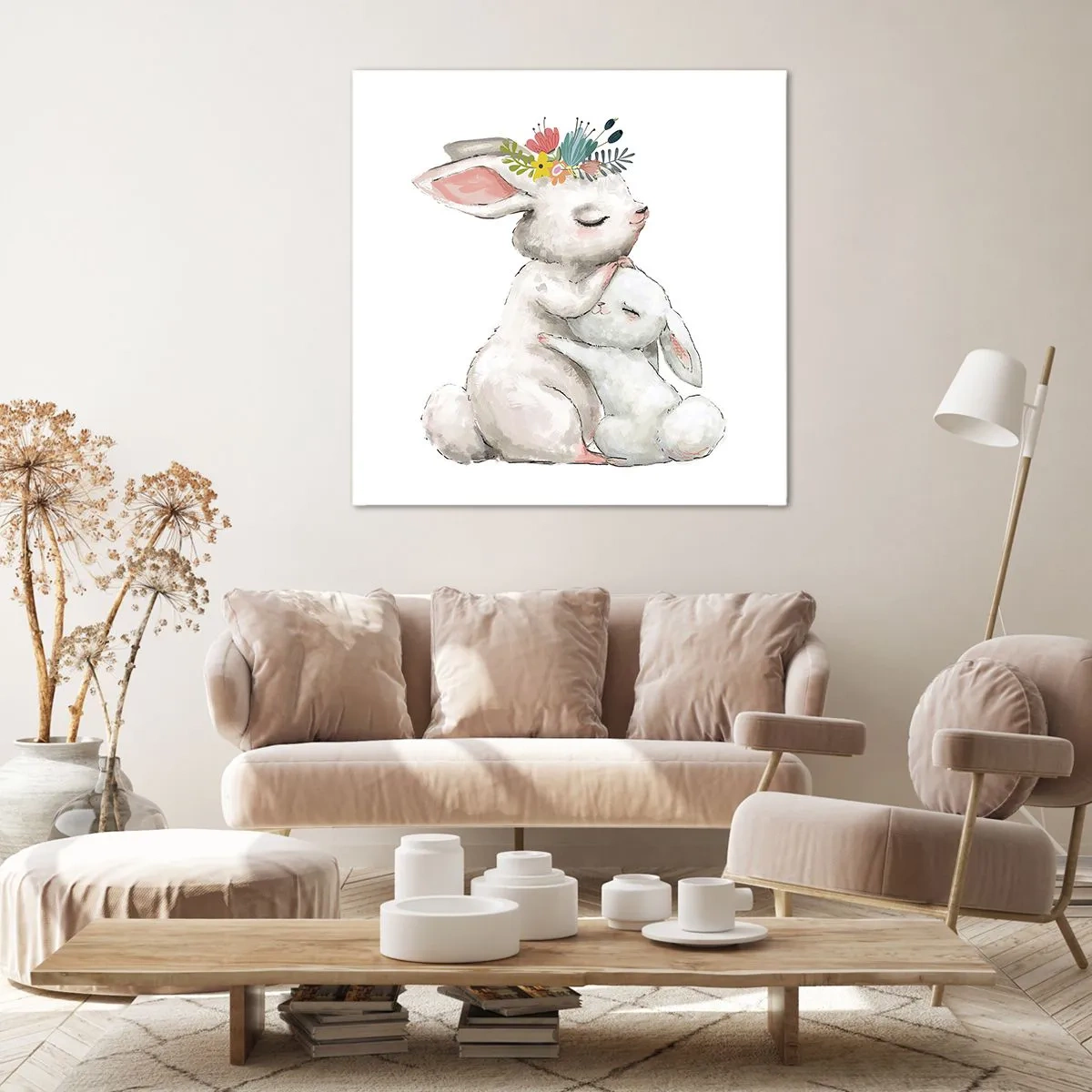 Impression sur toile - Image sur toile - Maman irremplaçable - 60x60 cm