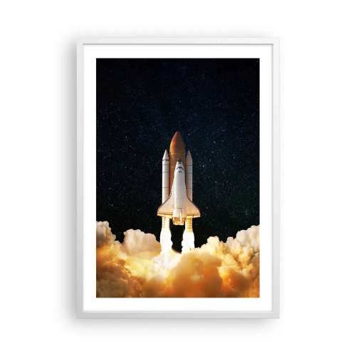 Affiche dans un cadre blanc - Poster - Ad astra! - 50x70 cm