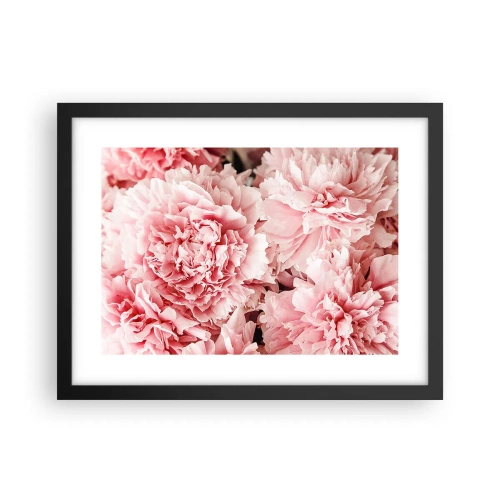 Affiche dans un cadre noir - Poster - Rêve rose - 40x30 cm