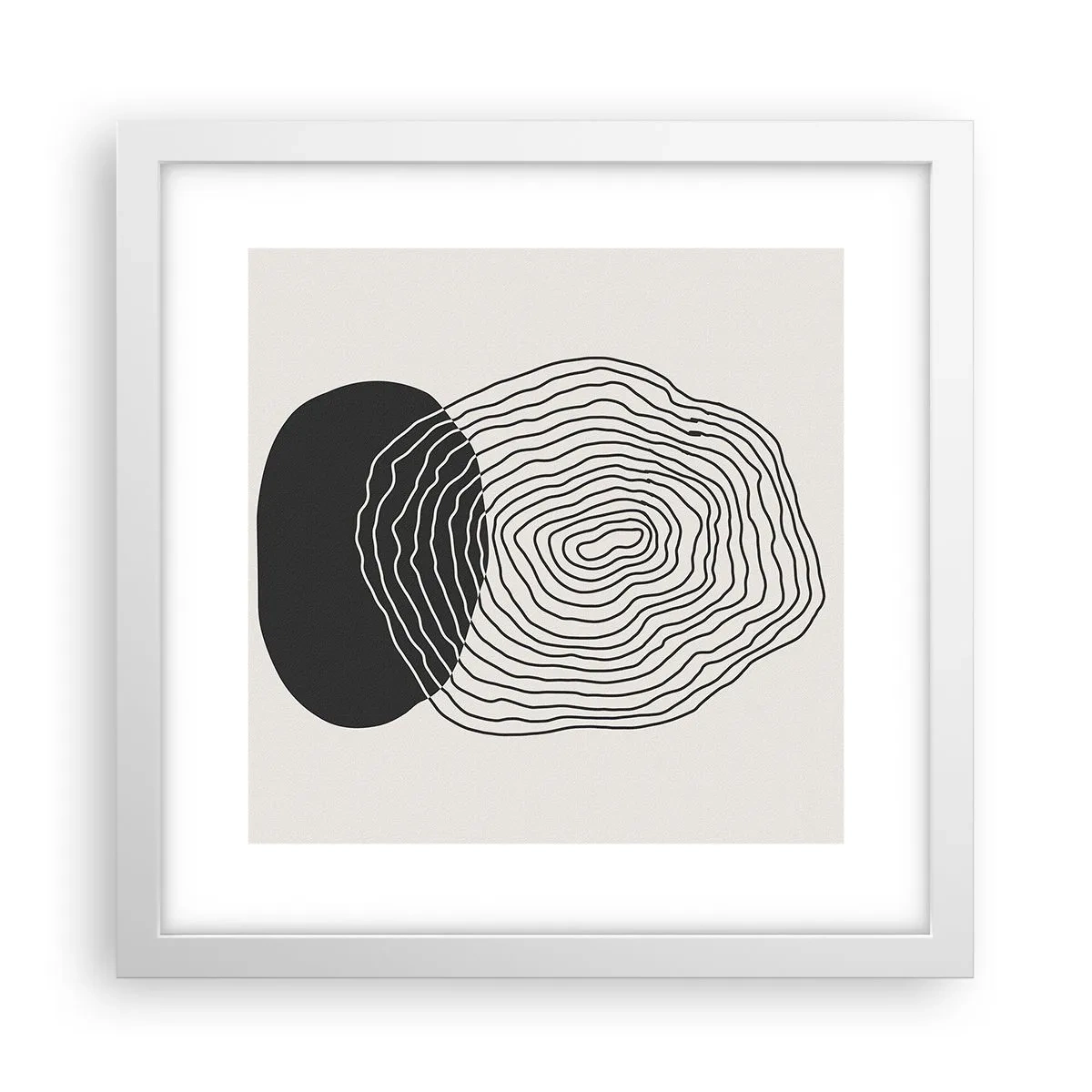 Affiche dans un cadre blanc - Poster - Durabilité et oscillation - 30x30 cm