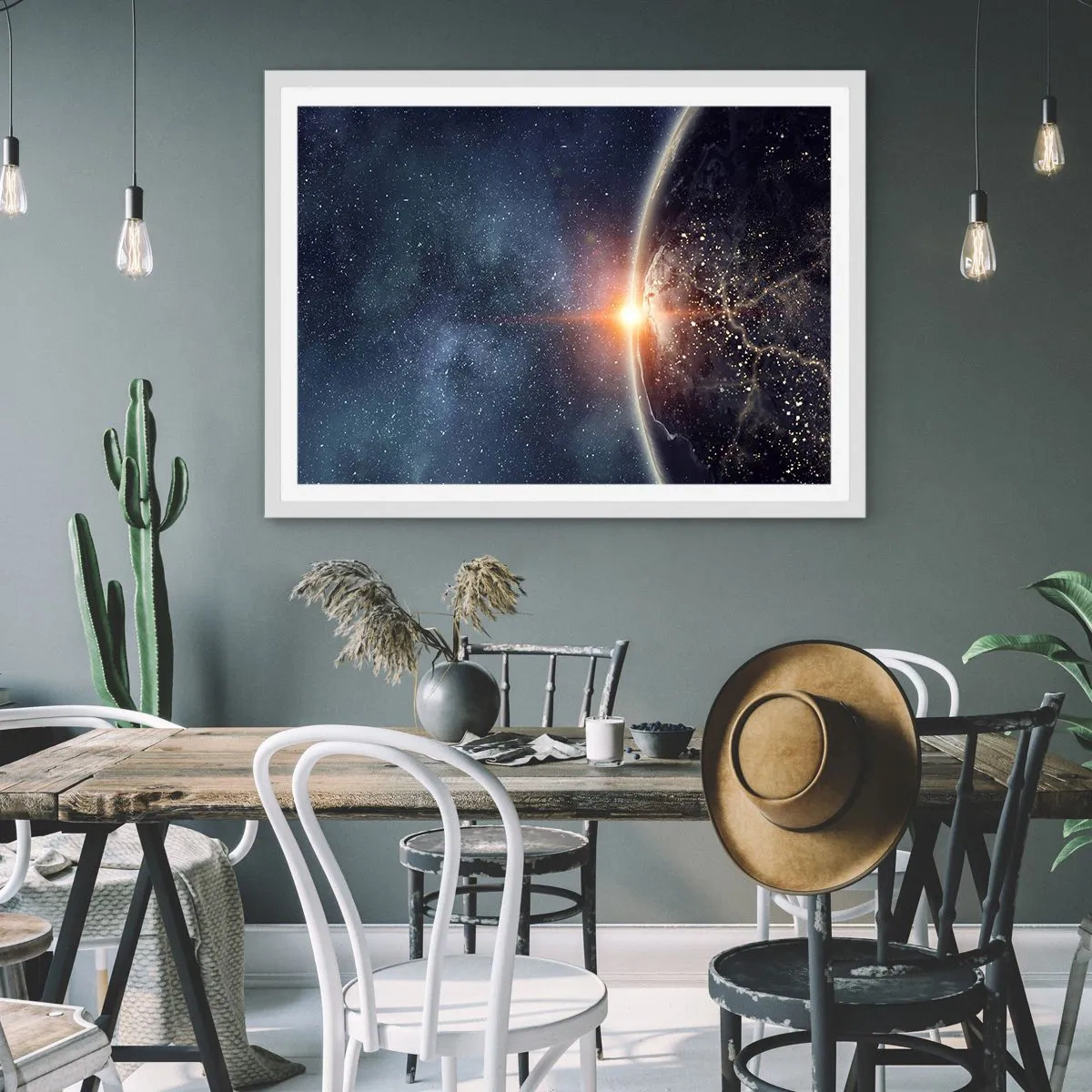 Affiche dans un cadre blanc - Poster - Dans une nouvelle perspective - 50x40 cm