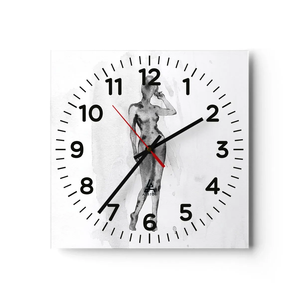 Horloge murale - Pendule murale - Etude de l'idéal de la féminité - 30x30 cm