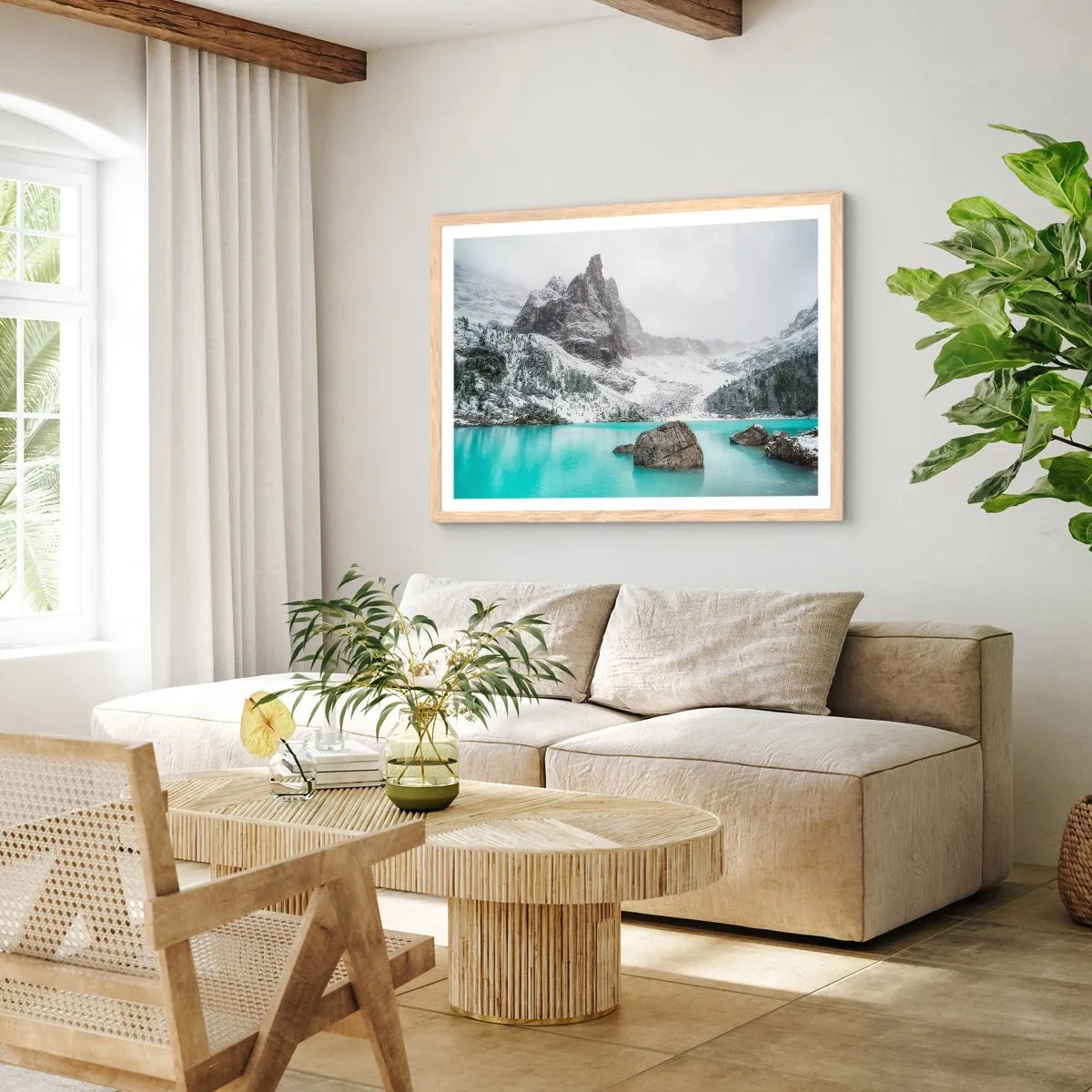 Affiche dans un chêne clair - Poster - Sur ses gardes - 50x40 cm