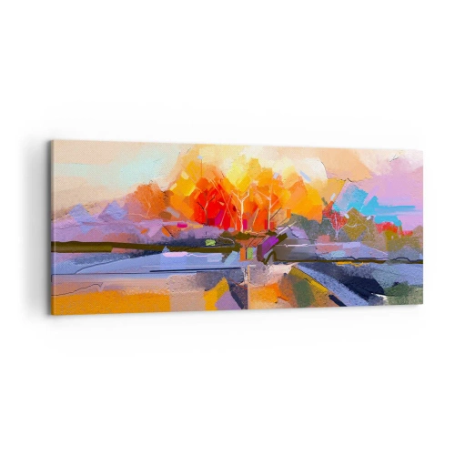 Impression sur toile - Image sur toile - L'automne est arrivé - 100x40 cm