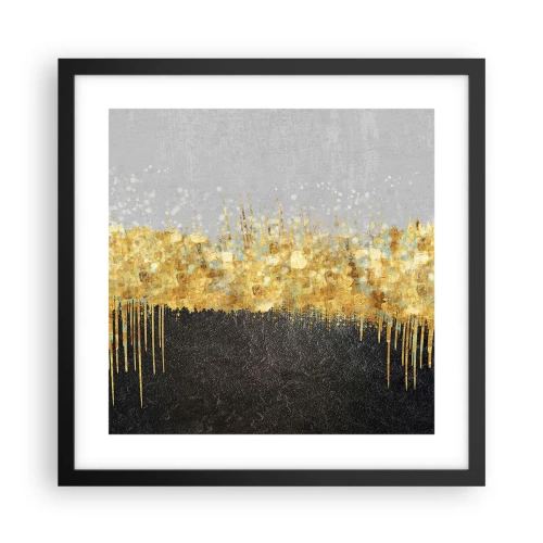 Affiche dans un cadre noir - Poster - Vers l'intérieur et vers le haut - 40x40 cm