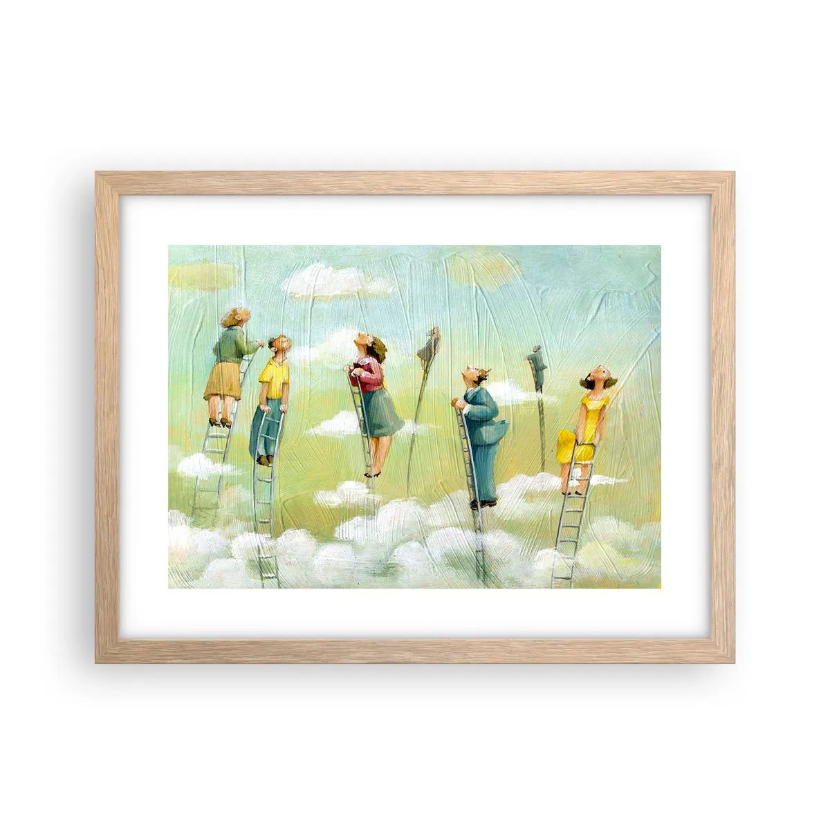 Affiche dans un chêne clair - Poster - Derrière ton rêve - 40x30 cm