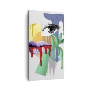 Impression sur toile - Image sur toile - Un portrait déconstruit - 45x80 cm