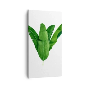 Impression sur toile - Image sur toile - Symétrie verte - 55x100 cm