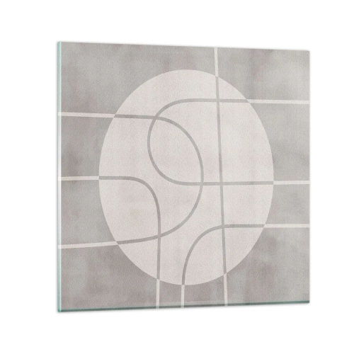 Impression sur verre - Image sur verre - Circulaire et tout droit - 30x30 cm