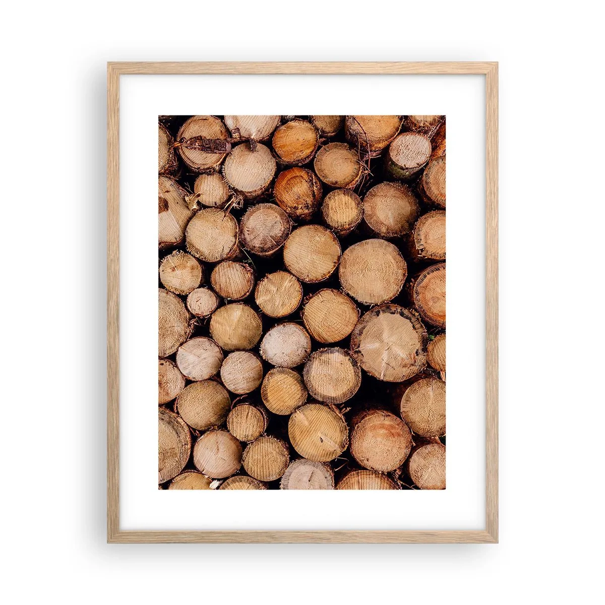 Affiche dans un chêne clair - Poster - Nouveau commencement - 40x50 cm