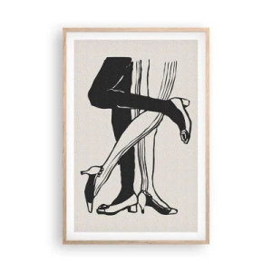 Affiche dans un chêne clair - Poster - Attribut féminin - 61x91 cm