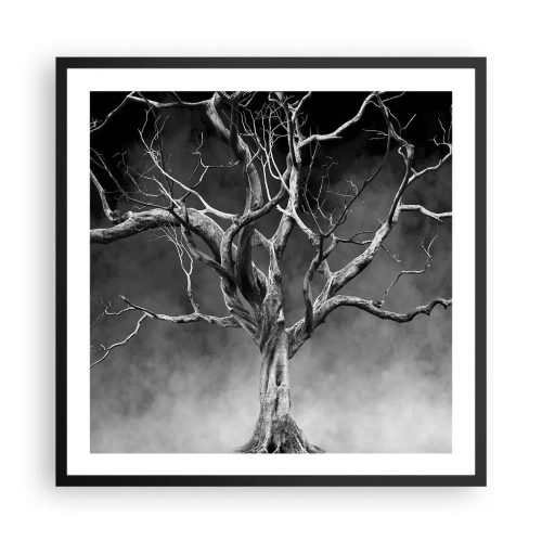 Affiche dans un cadre noir - Poster - Primordial et sacré - 60x60 cm